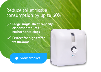k-One Toilet Paper Dispenser - Single Sheet Economical Dispensing