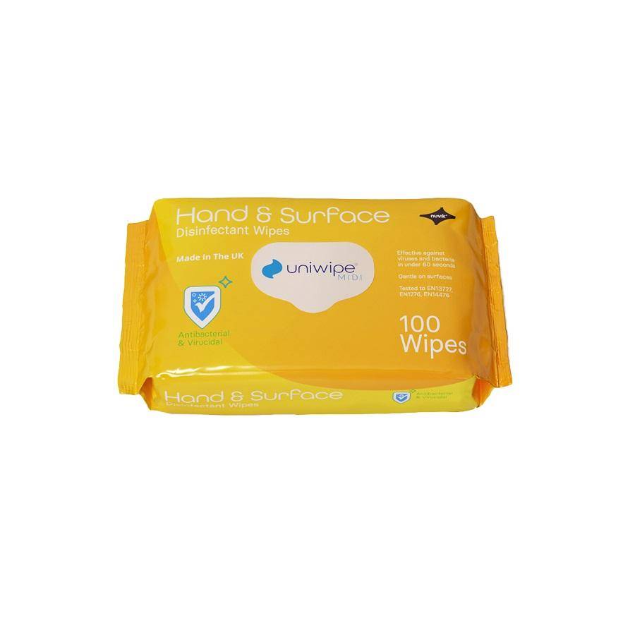 Pack 100 wipes