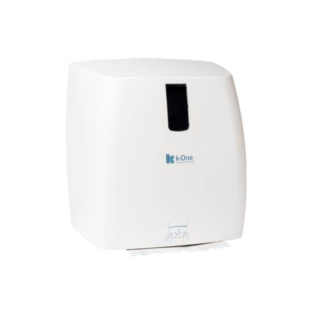 k-One Maxi Hands Free Mechanical Hand Towel Dispenser. Compatible with k-One Continuous Roll Hand Towel 2-ply (WH756 & WH1260).