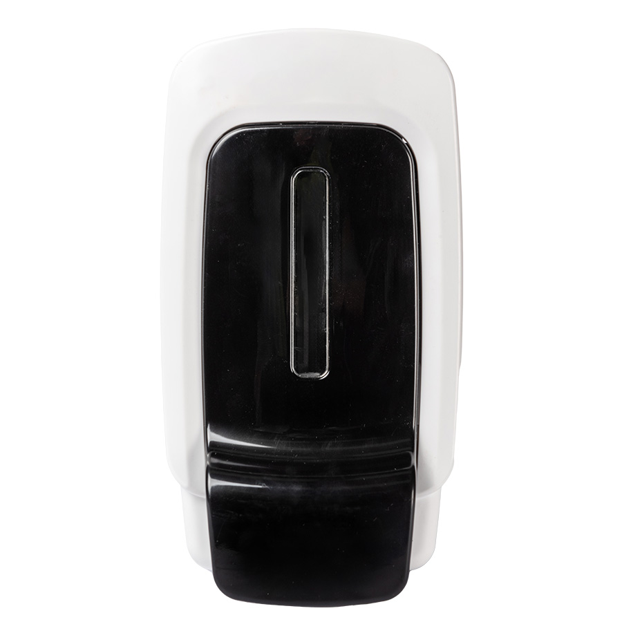 Dispenser white with black handle