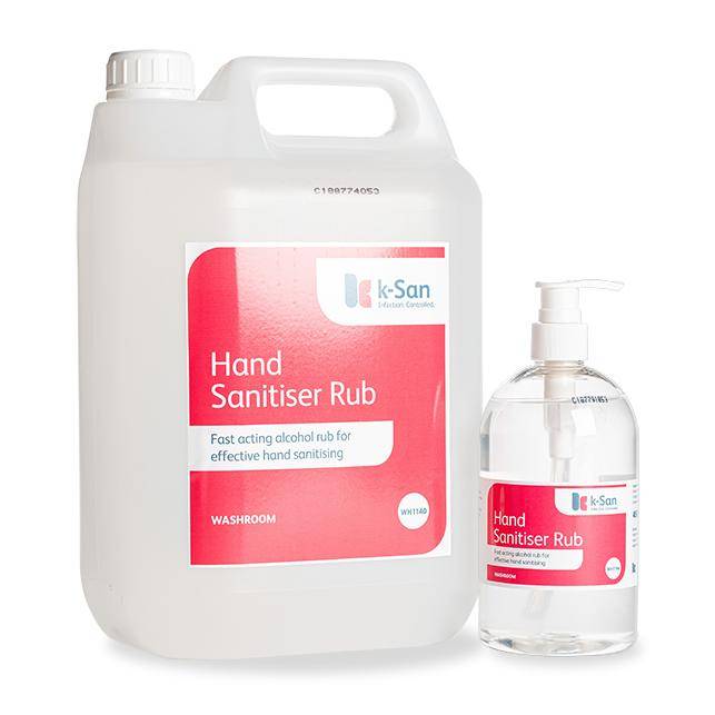 k-San Hand Sanitiser - Ensure effective and hygienic hand cleaning with k-San Hand Sanitiser, formulated with >70% alcohol for powerful germ-killing action without the need for water. Compatible with the k-San Automatic Hands Free Bulk Fill Hand Sanitiser Dispenser (WH1139)