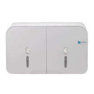  k-One Centrepull Twin Roll Toilet Paper Dispenser. Efficient and hygienic solution for high-traffic washrooms